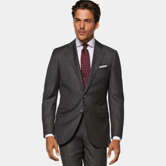 Suit Supply Mid-Grey Lazio Suit Size 36 - Picture 1 of 7